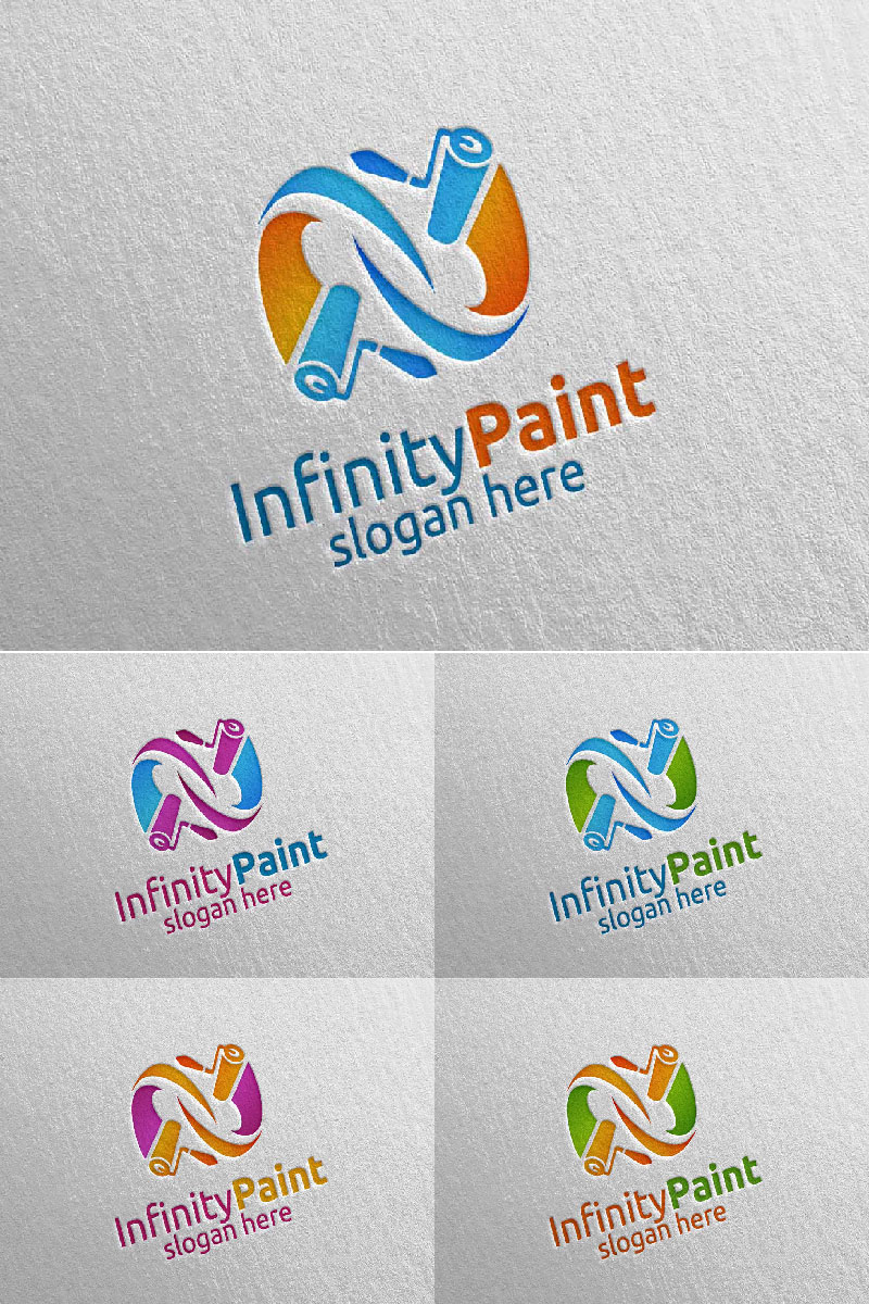 Home Painting Vector Logo Template