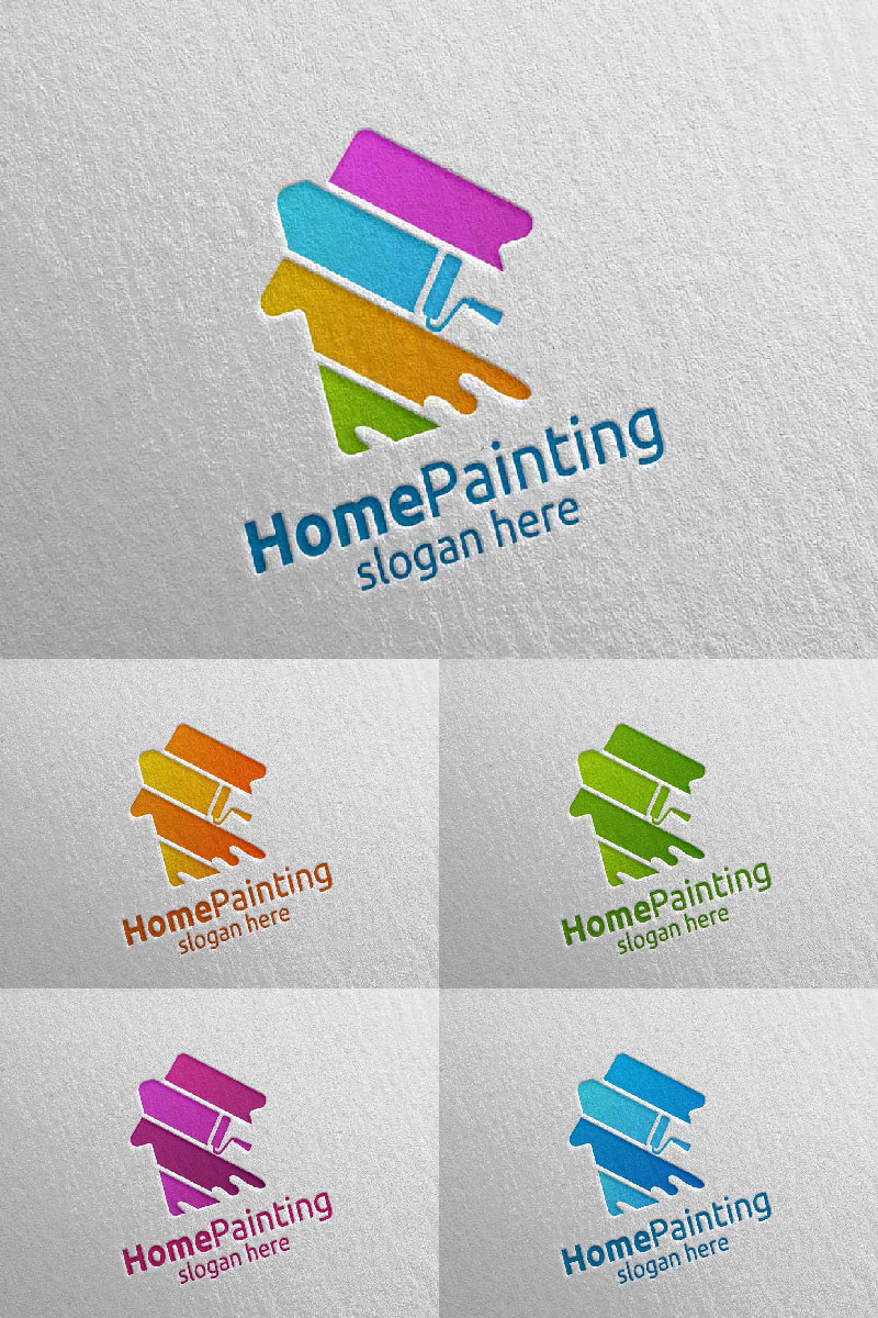 Real Estate Painting 5 Logo Template