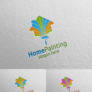 Paint Home Logo Templates 92943