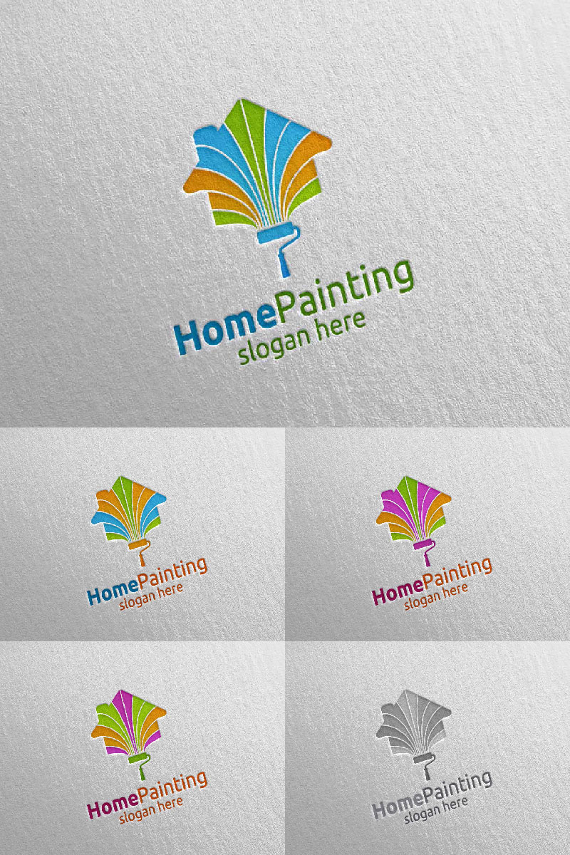 Real Estate Painting 3 Logo Template