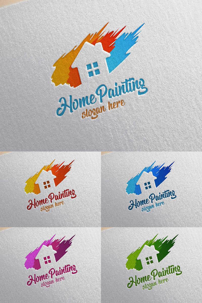 Real Estate Painting Logo Template