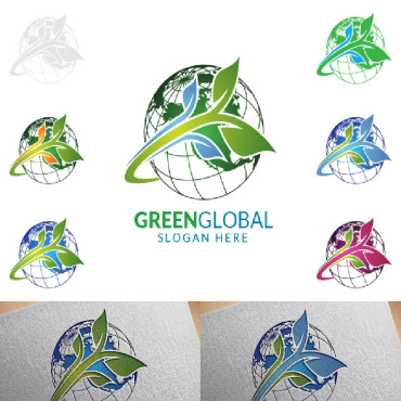World Earth Logo Templates 92945