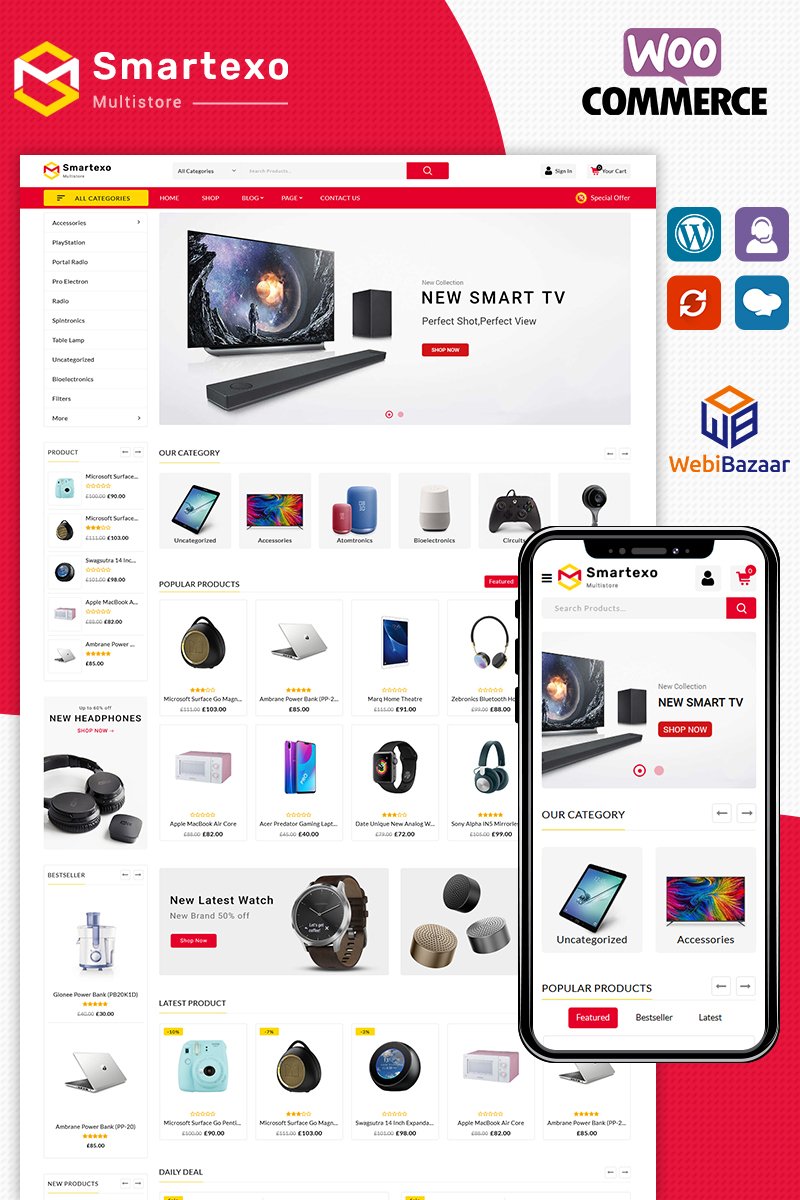 Smartexo - Electronic Multipurpose WooCommerce Theme