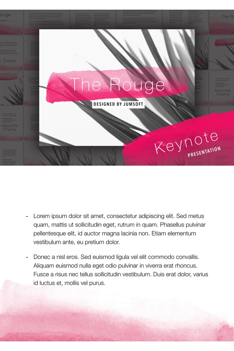 The Rouge - Keynote template