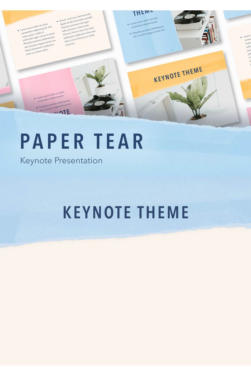 Paper Tear - Keynote template