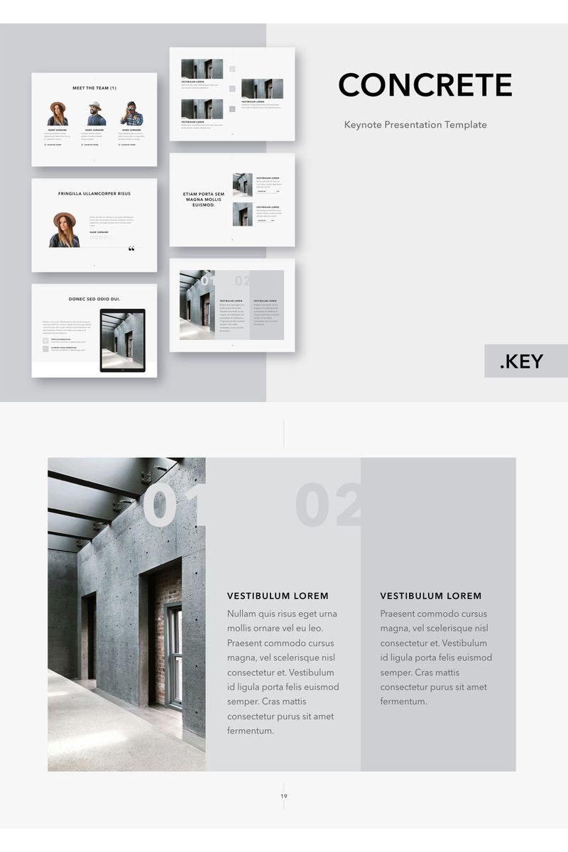 Concrete - Keynote template