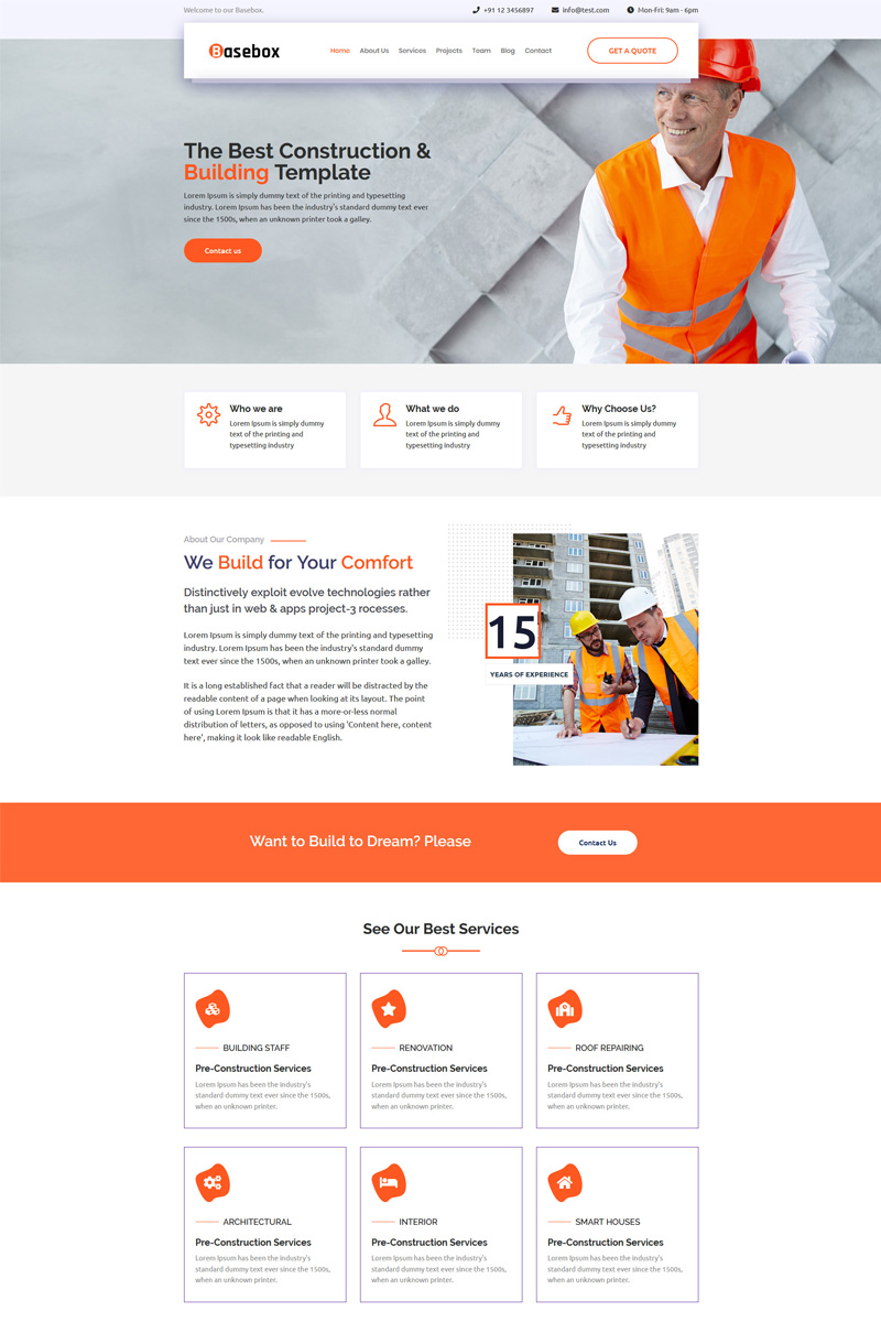 Basebox Landing Page Template