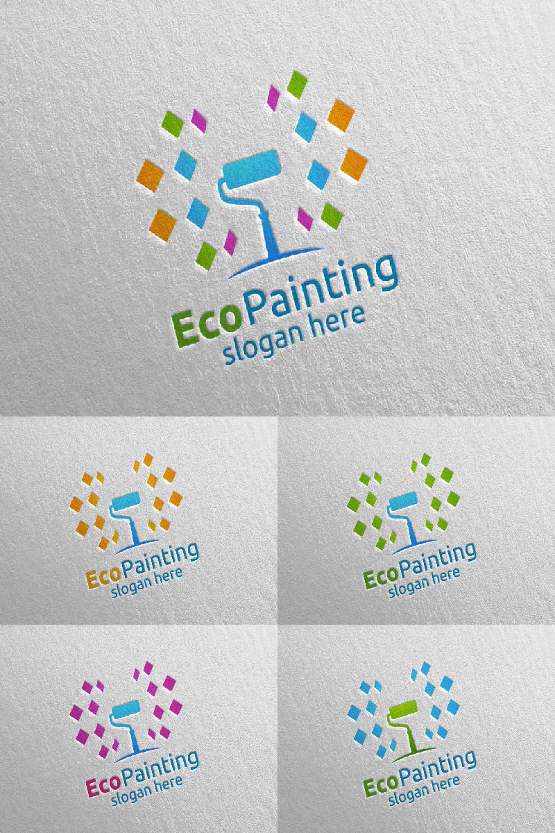 Home Painting Vector 8 Logo Template