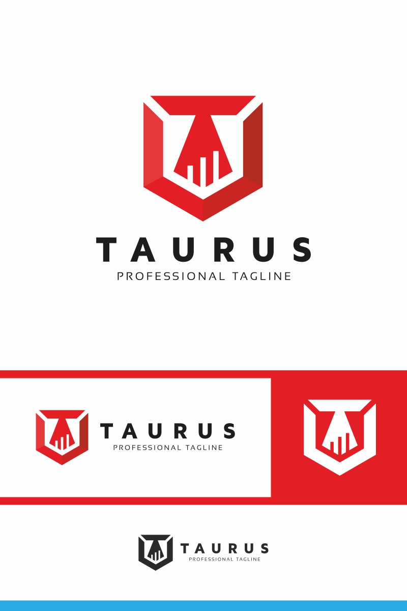 Taurus T Letter Logo Template