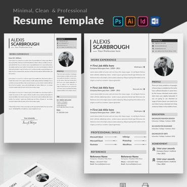 Resume A4 Resume Templates 93292