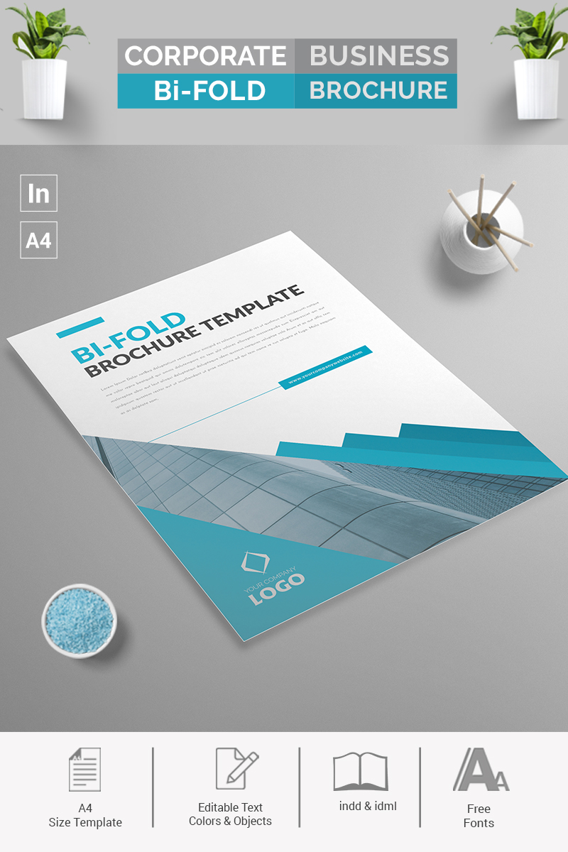 Indesign Bi-Fold Brochure - Corporate Identity Template