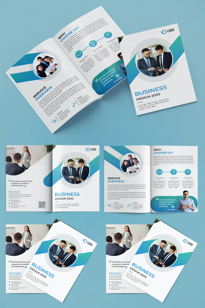 Bifold Brochure Design - Corporate Identity Template