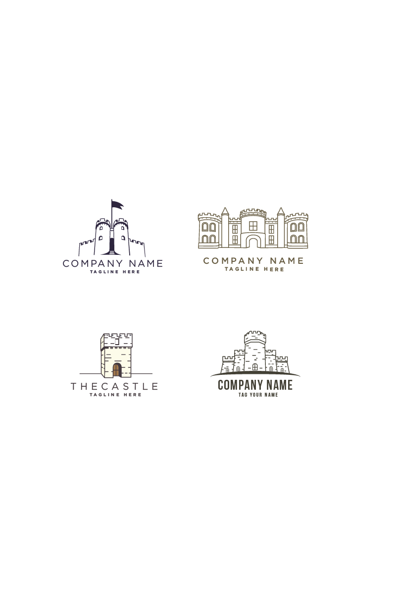 Set of Castle Logo Template