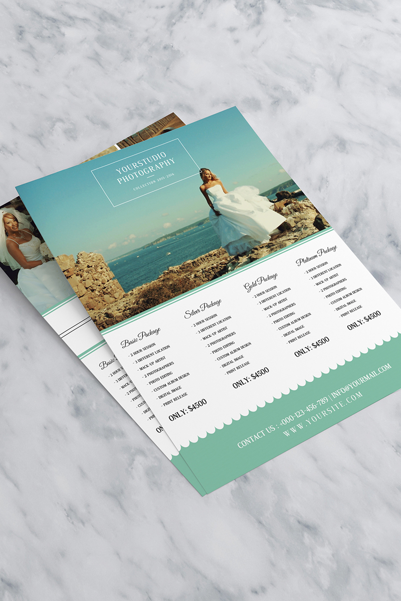 Minimalist Wedding Photography Flyer v02 - Corporate Identity Template