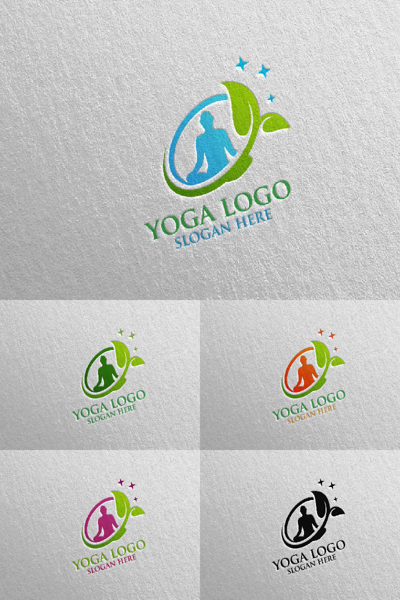 Yoga 5 Logo Template