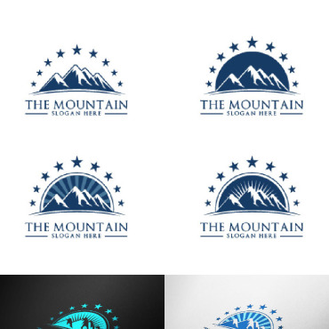 Blue Camping Logo Templates 93659
