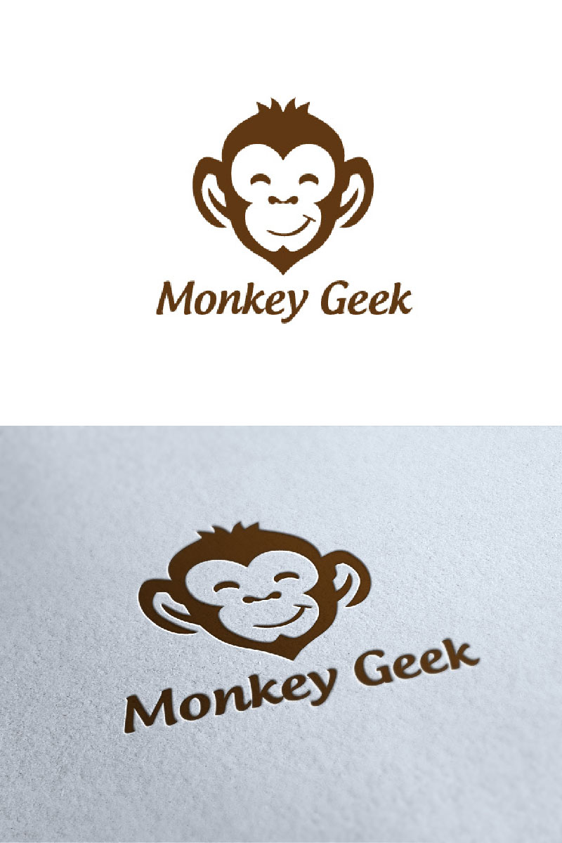 Monkey Geek Logo Template