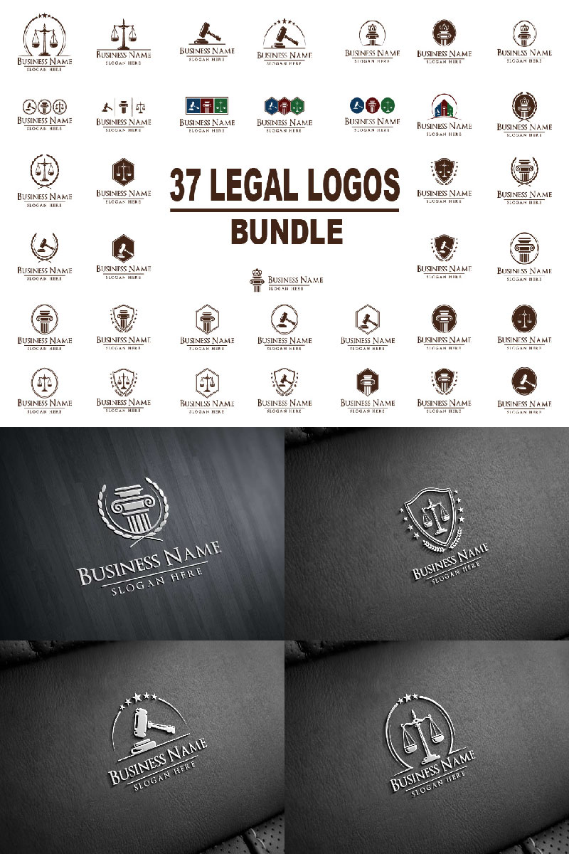Lawyer and Attorney Logo Template
