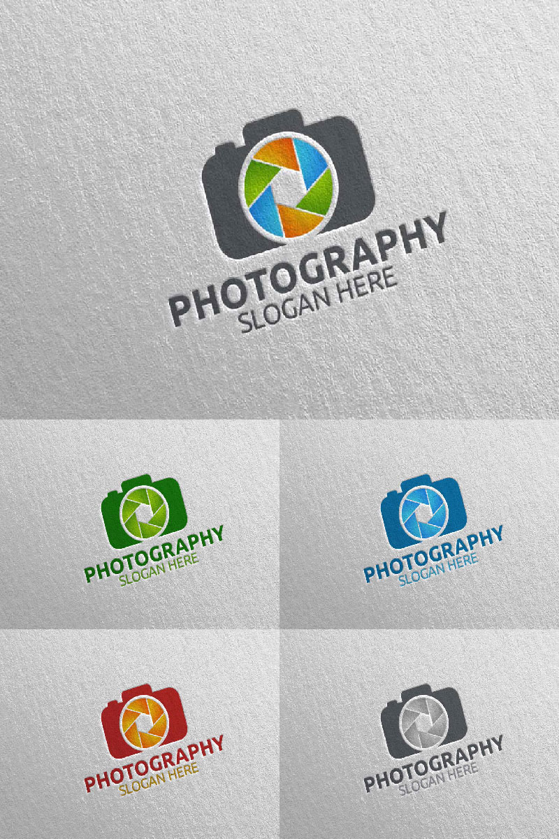 Abstract Camera Photography Logo Template