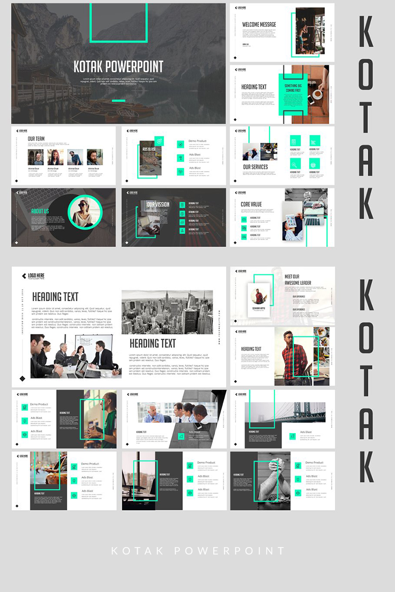 Kotak Clean PowerPoint template