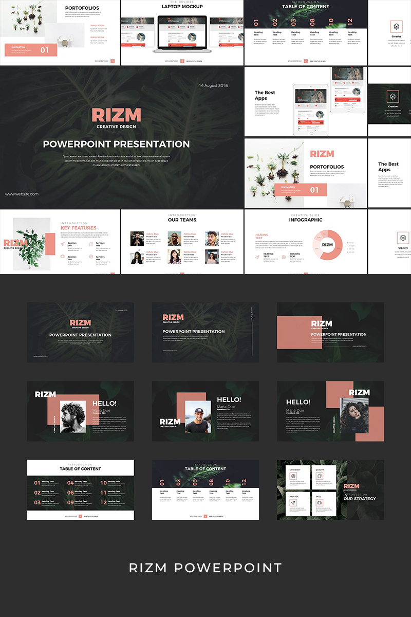 Rizm PowerPoint template