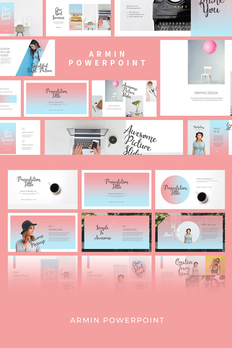 Armin Lookbook PowerPoint template