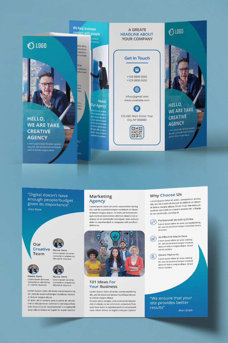 Trifold Brochure Design - Corporate Identity Template