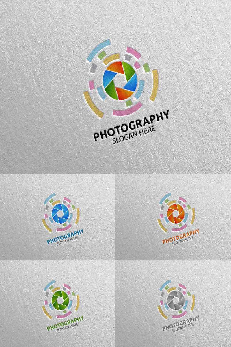 Abstract Camera Photography 16 Logo Template