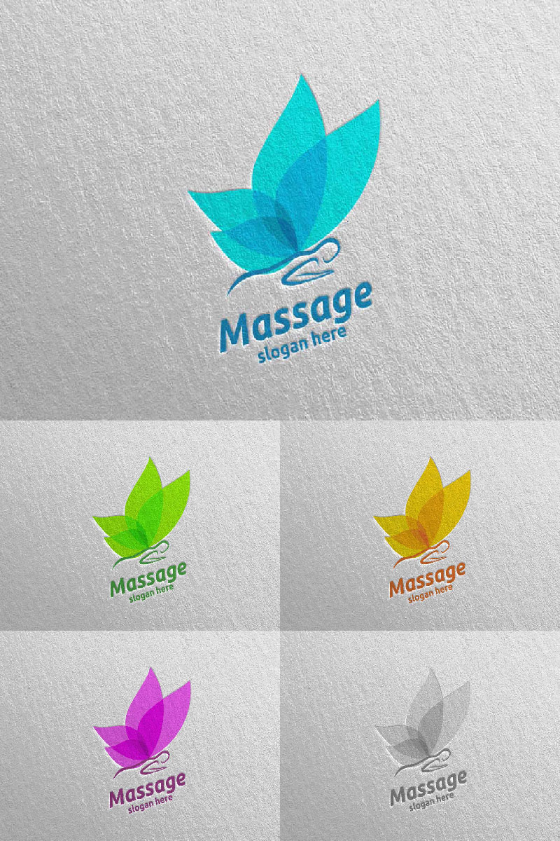 Massage Design  15 Logo Template