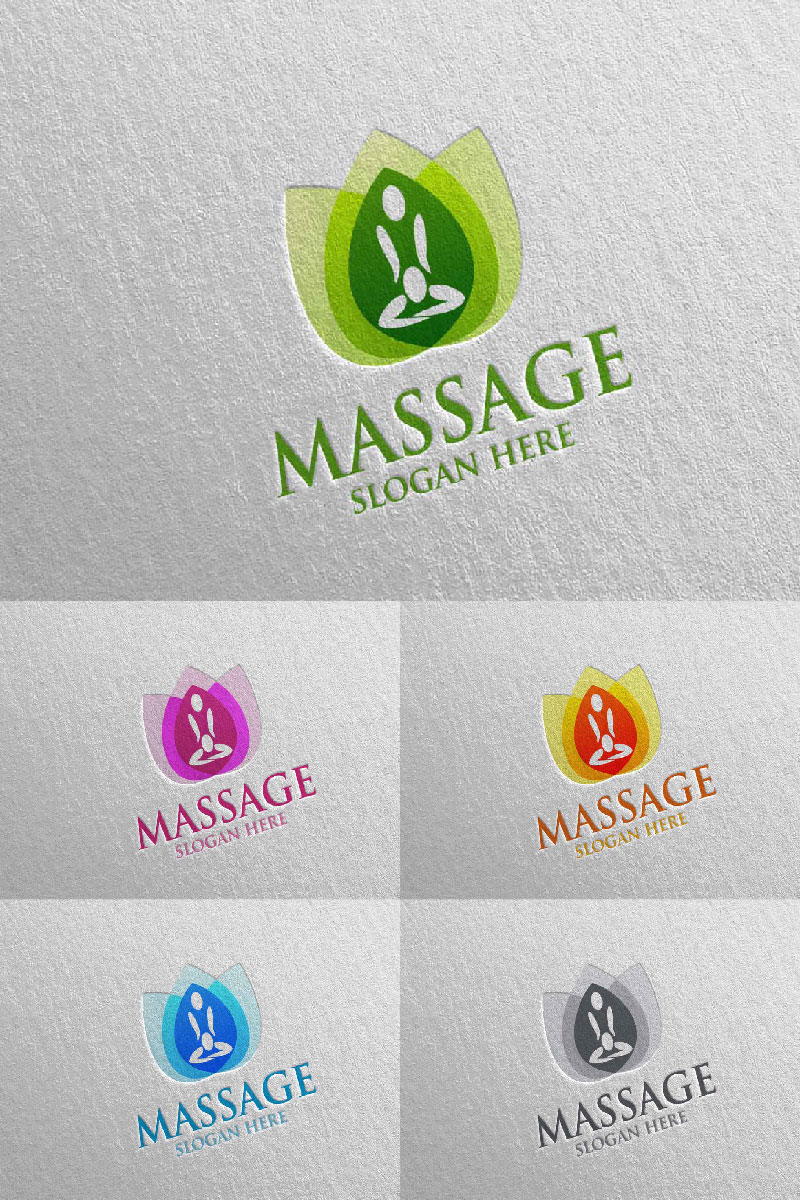 Massage Design  14 Logo Template