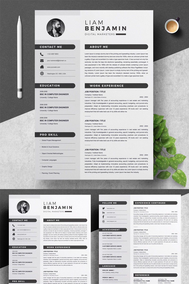 Liam Resume Template