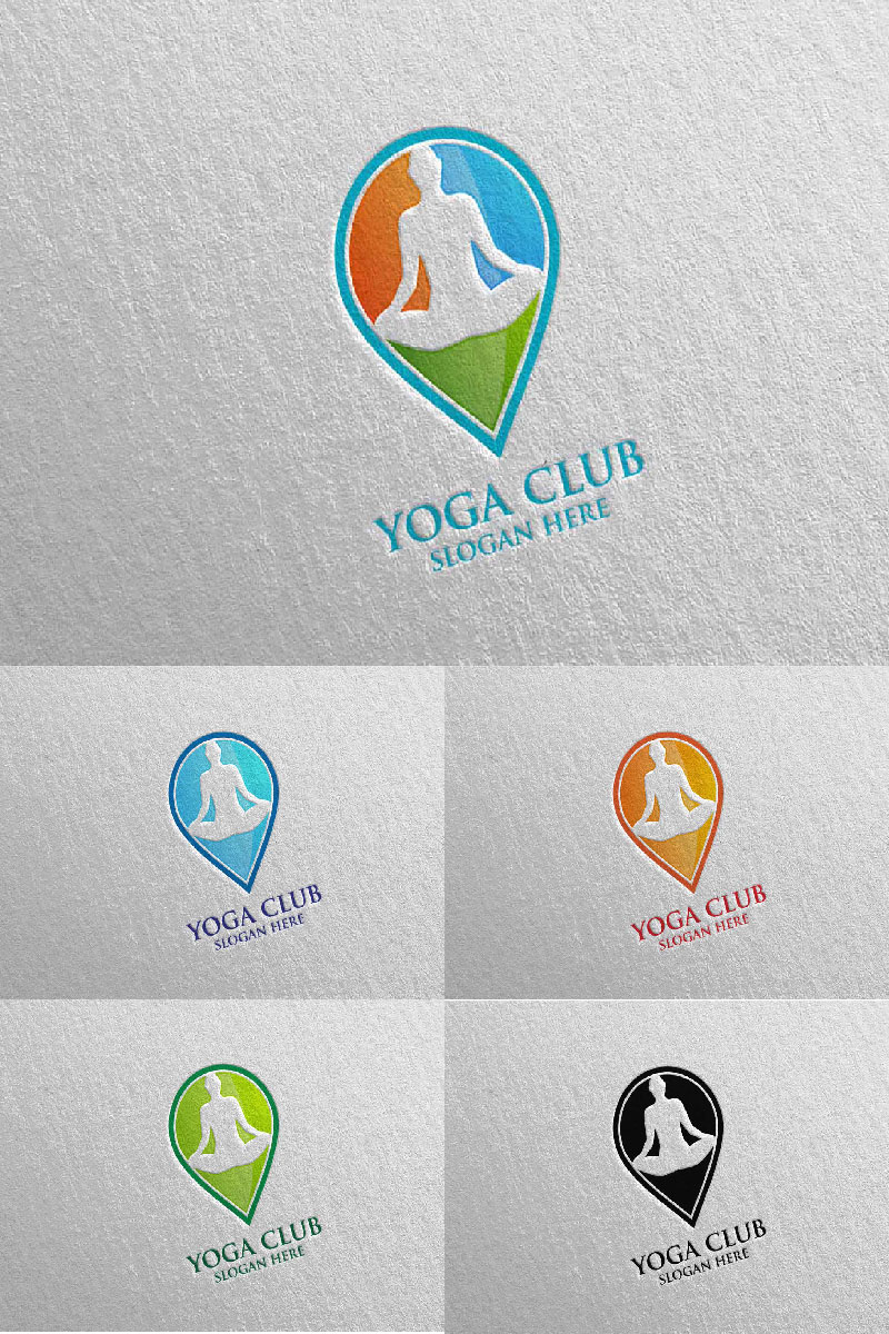 Yoga Club 55 Logo Template