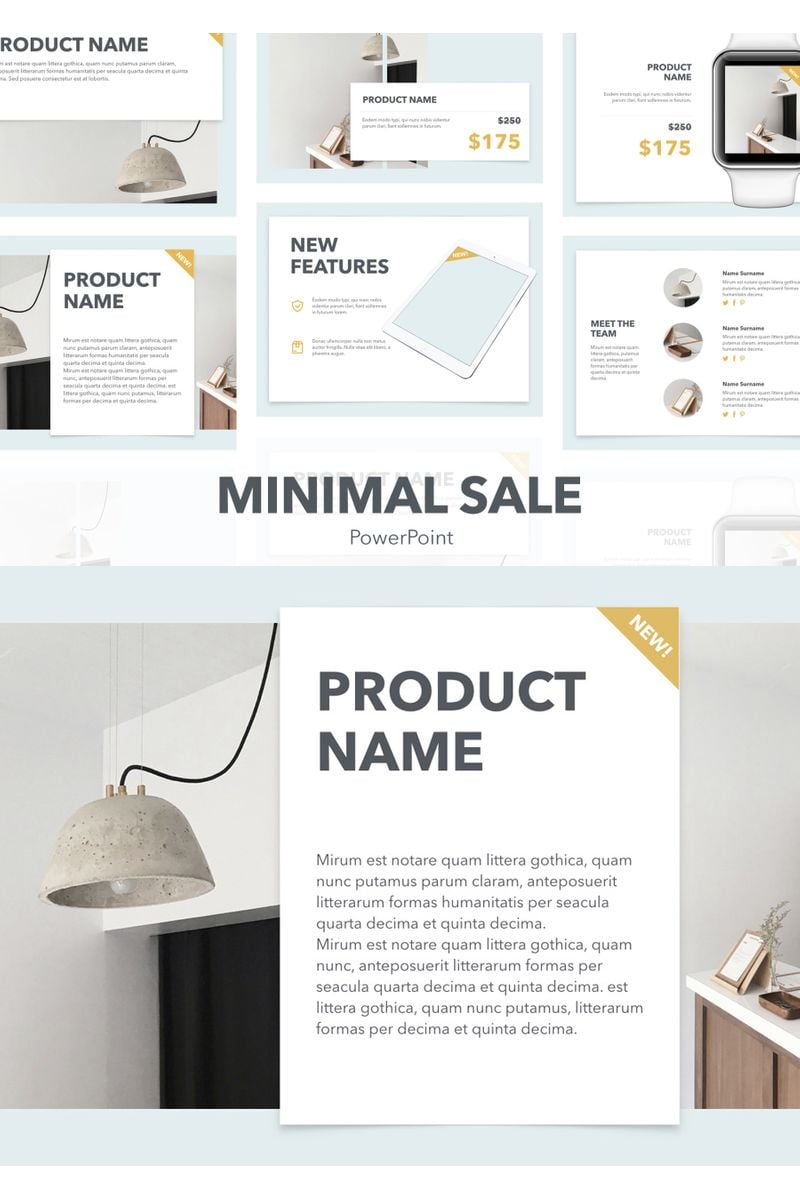 Minimal Sale PowerPoint template