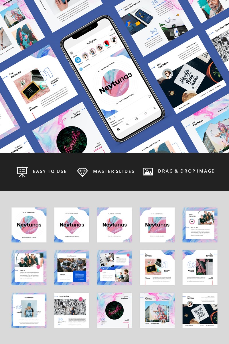 Nevtunas - Business Instagram - Keynote template