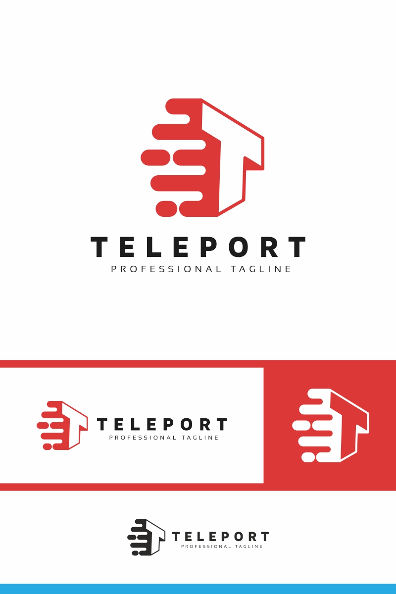 Teleport-T Letter Logo Template