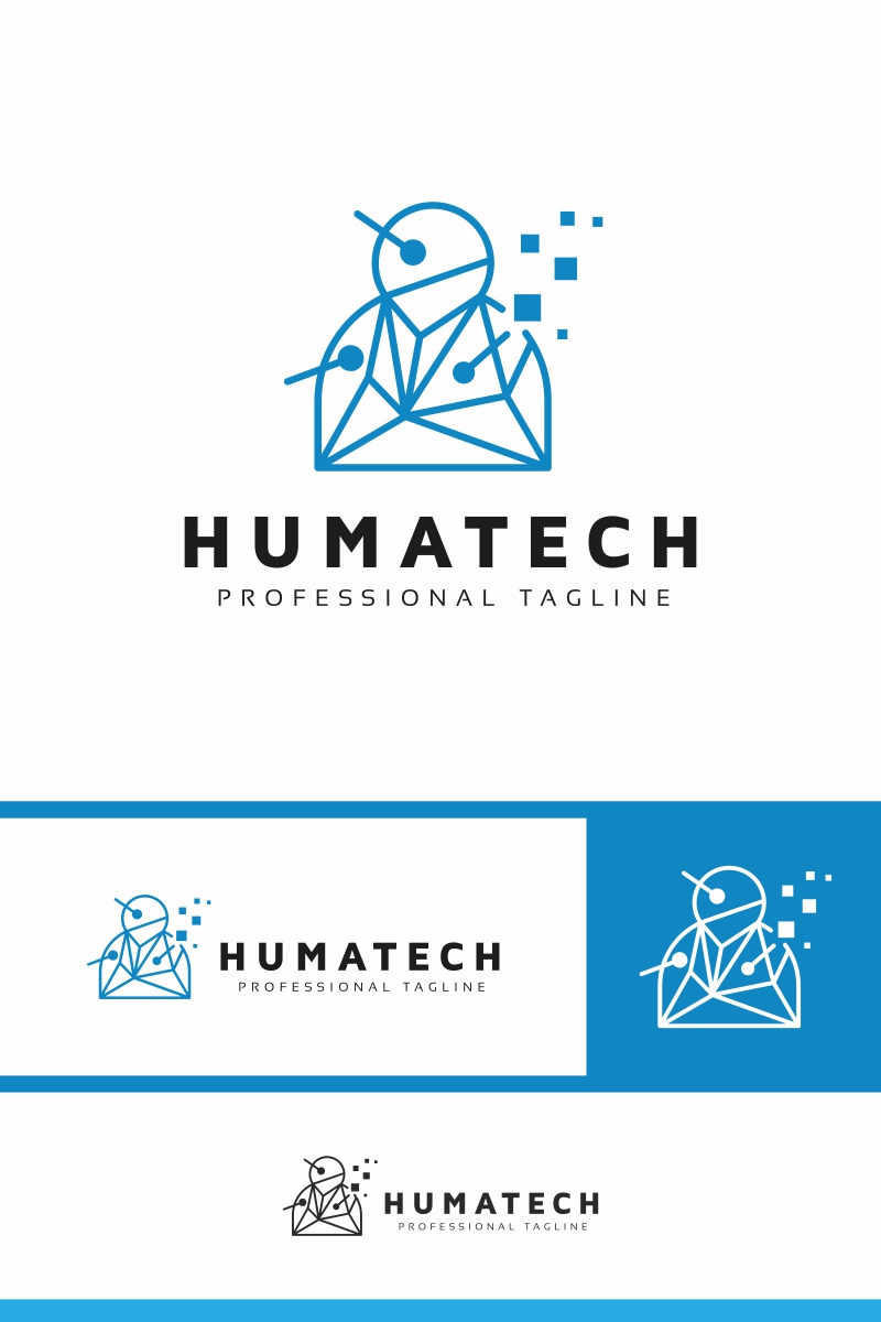Human Tech Logo Template