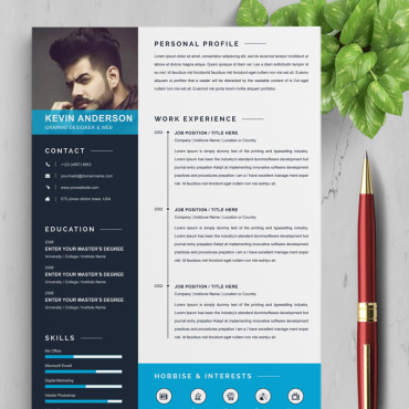Page A4 Resume Templates 94546