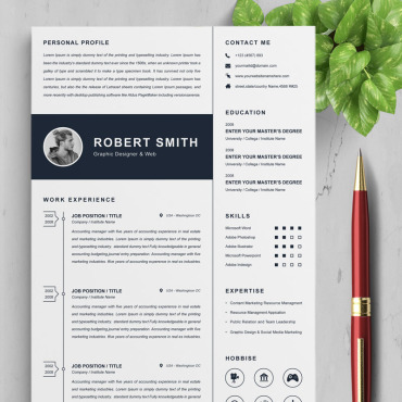 Page A4 Resume Templates 94548