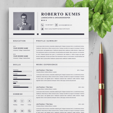 Page A4 Resume Templates 94549