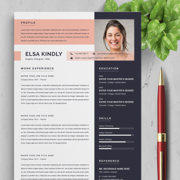 Page A4 Resume Templates 94551
