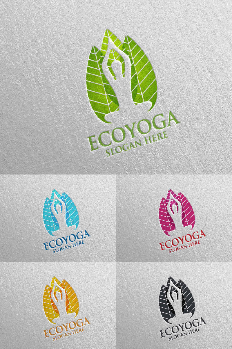 Ecoyoga 64 Logo Template