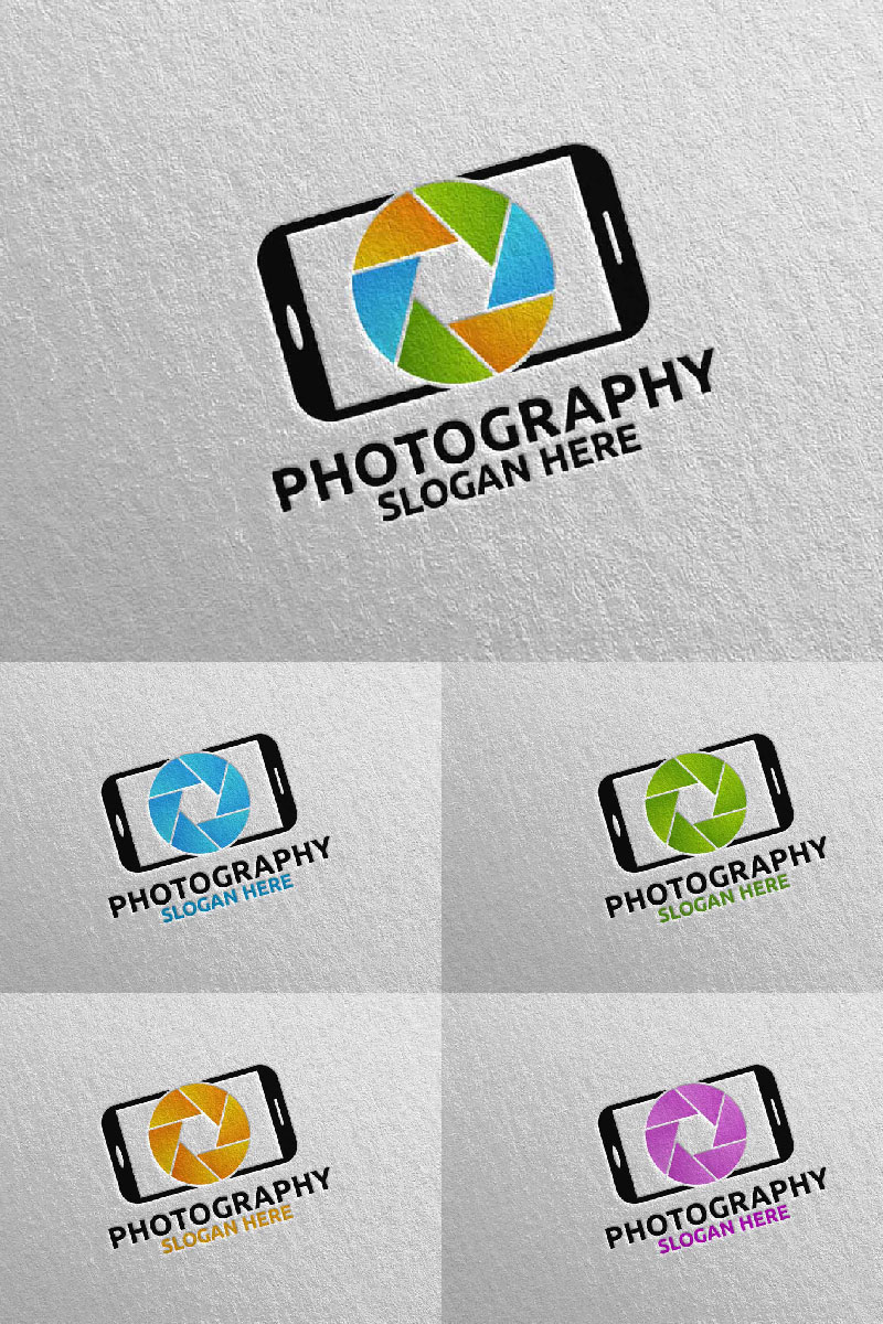 Mobile Camera Photography 69 Logo Template