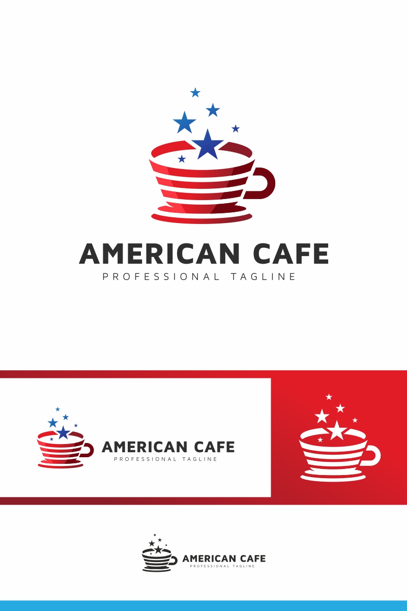 American Cafe Logo Template