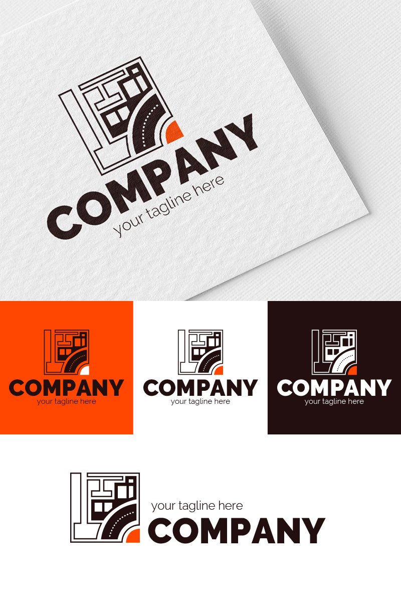 Logo, graphic sign, combines: Urban Construction - 2