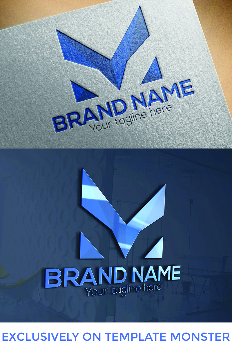 M Letter  Design Logo Template