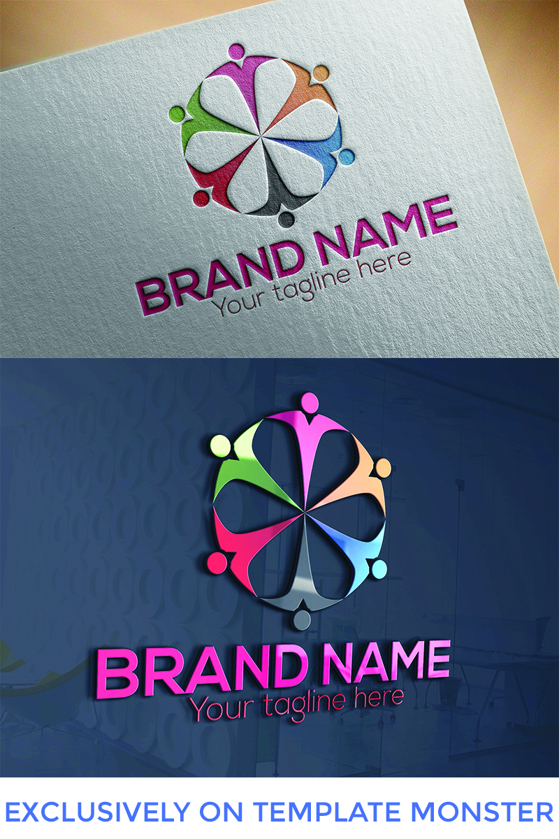 People Care  Design Logo Template