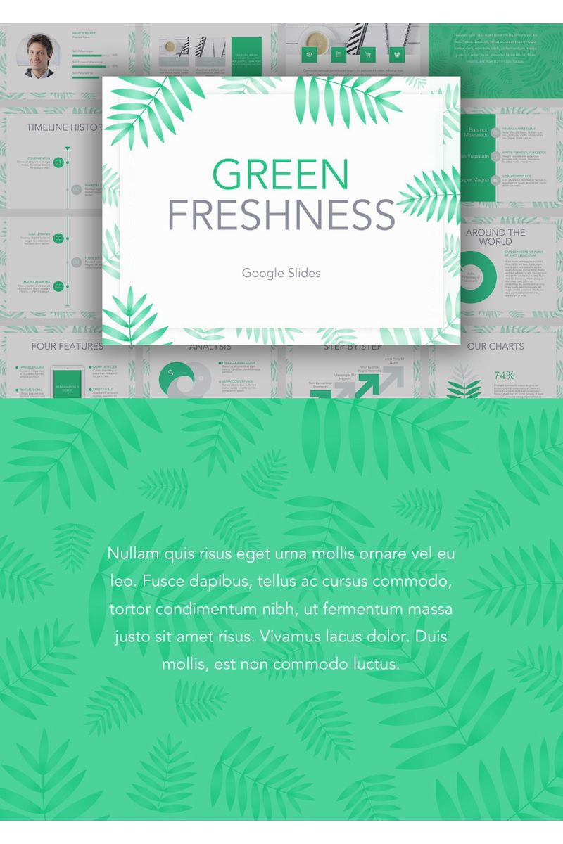 Green Freshness Google Slides