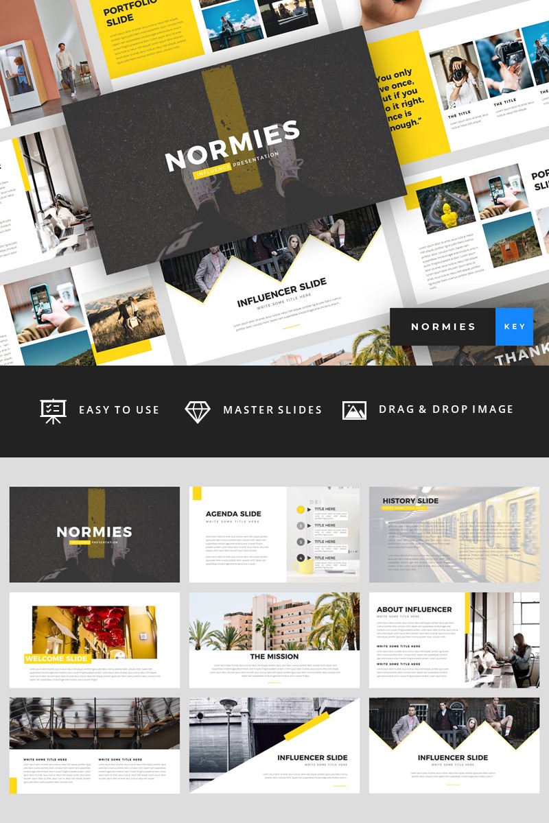 Normies - Influencer - Keynote template