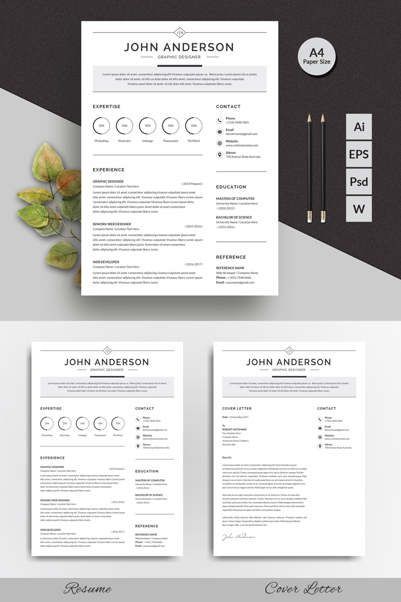 Anderson Clean Resume Template