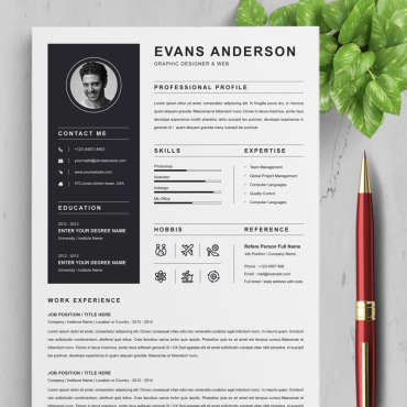 Page A4 Resume Templates 94761